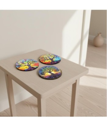 Imán Árbol de la Vida Decorativo - Set de 3 Piezas - Diseño Multicolor para Refrigerador, Oficina y Hogar