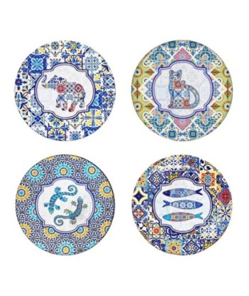 Imanes Decorativos Multicolor para Refrigerador, Juego de 4, Diseño Moderno, Ideal para Hogar y Oficina, Regalo
