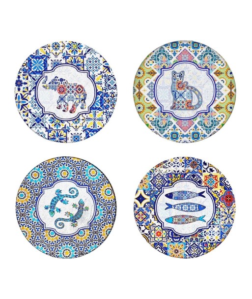 Imanes Decorativos Multicolor para Refrigerador, Juego de 4, Diseño Moderno, Ideal para Hogar y Oficina, Regalo