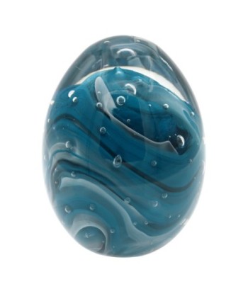 Elegante Pisapapel de Vidrio Azul para Oficina y Hogar - Decoración Moderna y Funcional para Escritorios