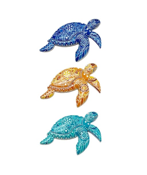 Imán Decorativo Tortuga 3 Unidades, Magnético Multicolor, Regalo Original para Hogar y Oficina