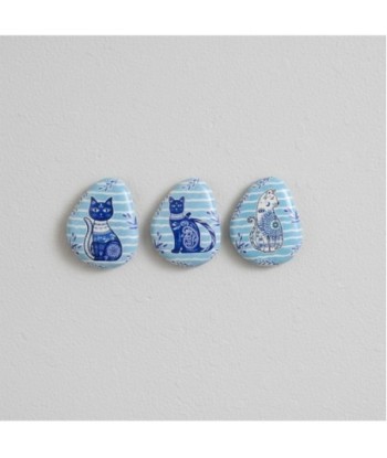 Imanes Decorativos para Gatos, Set de 3, Imán para Nevera, Decoración Divertida para Hogar, Regalo Original para