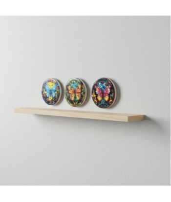 Imanes decorativos mariposa, set de 4, diseño artístico, ideal para cocina, oficina, regalo original, multicolor.