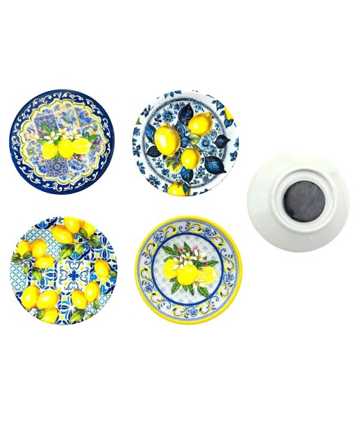 Juego de 4 Imanes Decorativos de Limón, Diseño Exclusivo, Perfectos para Refrigerador y Pizarras