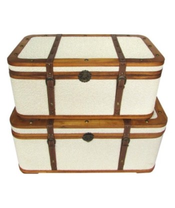 Set de 2 Maletas Decorativas Vintage para Almacenaje y Organización en Hogar, Diseño Bohemio, Ideal para Regalos