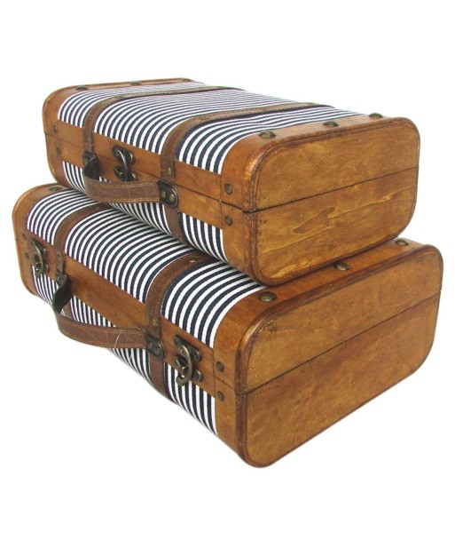 Juego de 2 Maletas de Viaje Estilo Vintage, Diseño Resistente, Ideal para Decoración y Almacenamiento, Regalo