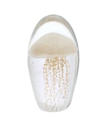 Pisapapel Medusa de Vidrio Beige, Decoración Elegante y Funcional para Oficina y Hogar, Accesorio Moderno