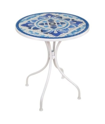 Mesa Mosaico Exterior Decorativa para Jardín, Terraza o Balcón, Resistente y Elegante, Ideal para Espacios Pequeños
