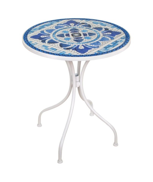 Mesa Mosaico Exterior Decorativa para Jardín, Terraza o Balcón, Resistente y Elegante, Ideal para Espacios Pequeños