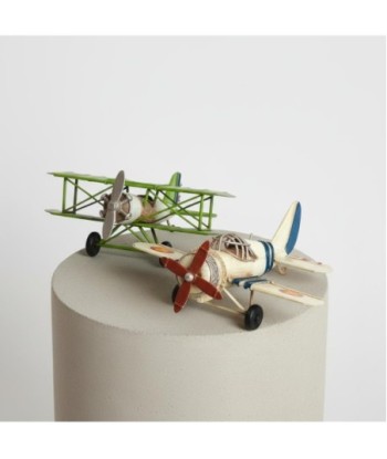 Modelo de Avión Vintage de Metal para Coleccionistas, Decoración de Hogar, Regalo Ideal para Amantes de la Aviación