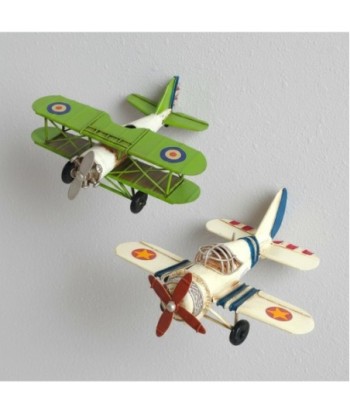 Modelo de Avión Vintage de Metal para Coleccionistas, Decoración de Hogar, Regalo Ideal para Amantes de la Aviación