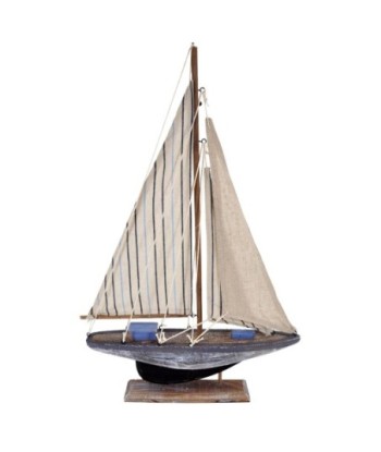 Modelo de Barco Velero Decorativo de Madera para Hogar y Oficina, Diseño Náutico Realista, Ideal para Regalos