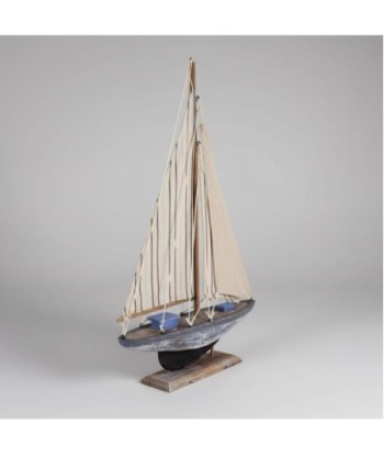 Modelo de Barco Velero Decorativo de Madera para Hogar y Oficina, Diseño Náutico Realista, Ideal para Regalos