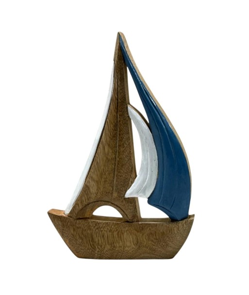 Barco Velero Decorativo de Madera para Hogar - Modelo Náutico de Colección - Ideal para Regalos y Decoración
