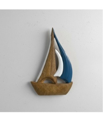 Barco Velero Decorativo de Madera para Hogar - Modelo Náutico de Colección - Ideal para Regalos y Decoración