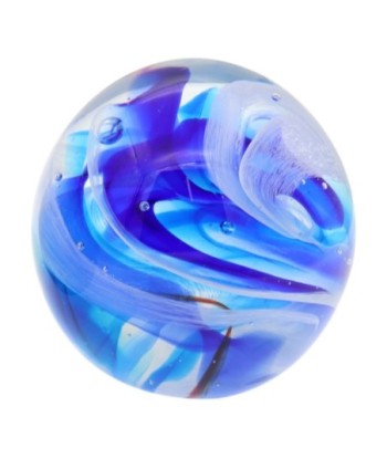 Pisapapel Decorativo de Vidrio Azul, Accesorio de Oficina Elegante y Funcional, Ideal para Escritorio y Estudio