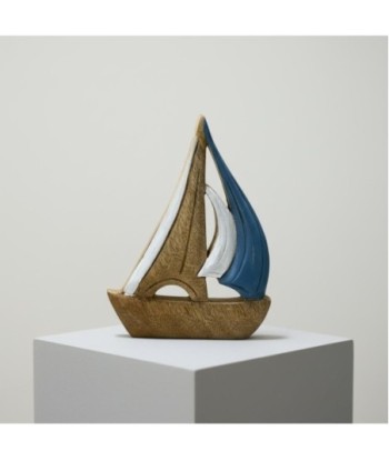 Barco Velero Decorativo de Madera para Hogar y Oficina - Modelo Náutico Estilo Marítimo - Regalo Ideal para Amantes