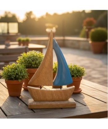 Modelo de Barco Decorativo de Madera para Hogar, Oficina, Regalo Ideal, Diseño Marinero, Accesorio Náutico, Estilo