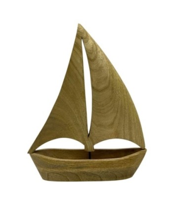 Modelo de Barco Decorativo Artesanal de Madera, Diseño Náutico para Decoración del Hogar, Ideal para Amantes