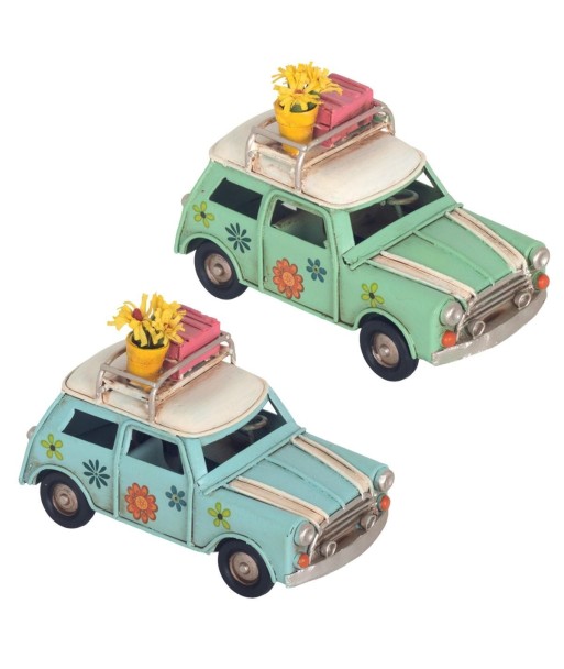 Coche Vintage de Metal y Resina, Modelo Clásico de Colección, Regalo Ideal para Amantes del Automovilismo
