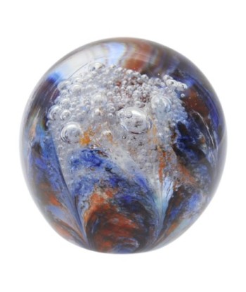 Pisapapel de Vidrio Azul Elegante para Oficina y Hogar, Accesorio Decorativo y Funcional, Ideal como Regalo Original