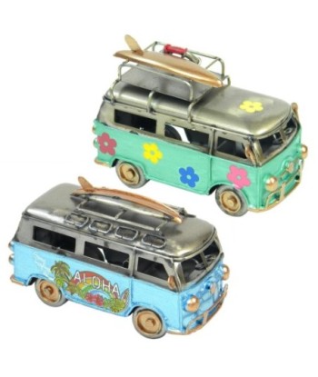 Furgoneta Vintage Decorativa Miniatura - Modelo Retro de Metal - Ideal para Coleccionistas y Amantes del Modelismo