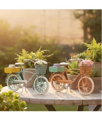 Bicicleta Vintage de Metal para Decoración en Estanterías y Escritorios, Ideal para Regalo, Modelo Miniatura