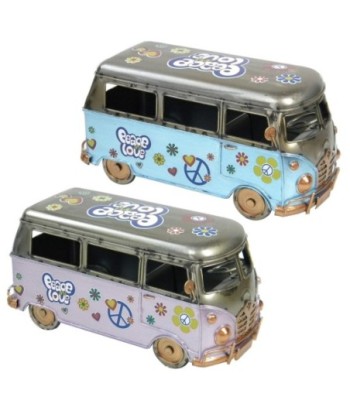 Furgoneta Vintage de Metal, Modelo Clásico de Colección, Regalo Ideal para Amantes del Automovilismo y Decoración