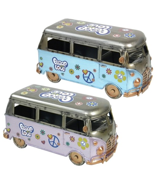 Furgoneta Vintage de Metal, Modelo Clásico de Colección, Regalo Ideal para Amantes del Automovilismo y Decoración