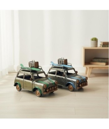 Coche Vintage de Metal para Coleccionistas, Réplica Decorativa de Automóvil Clásico, Ideal para Regalo y Decoración