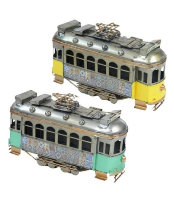 Tranvía Vintage de Metal para Coleccionistas, Detalle Decorativo Retro, Regalo Original para Amantes del Modelismo