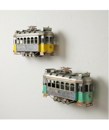 Tranvía Vintage de Metal para Coleccionistas, Detalle Decorativo Retro, Regalo Original para Amantes del Modelismo