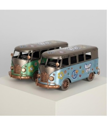 Furgoneta Vintage de Metal para Modelismo, Decoración Retro, Regalo Original, Miniatura Clásica, Colección Exclusiva