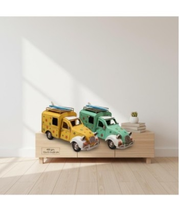 Coche Vintage de Metal a Escala, Decoración Retro para Hogar, Regalo Ideal para Amantes de Coches Clásicos