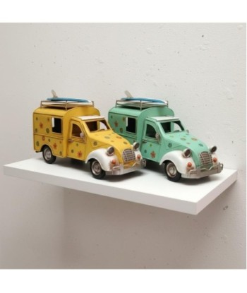 Coche Vintage de Metal a Escala, Decoración Retro para Hogar, Regalo Ideal para Amantes de Coches Clásicos