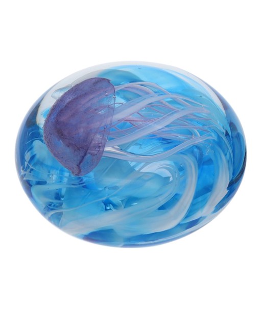 Pisapapel Medusa de Vidrio Azul, Decoración Única para Oficina y Hogar, Accesorio de Escritorio Elegante y Funcional