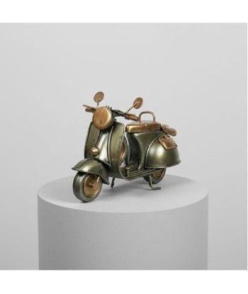 Moto Scooter Vintage de Metal para Decoración y Colección, Regalo Ideal para Amantes de los Vehículos Clásicos