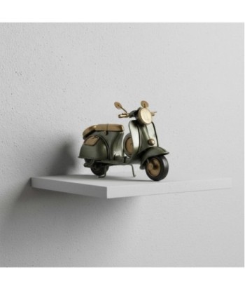 Moto Scooter Vintage de Metal para Decoración y Colección, Regalo Ideal para Amantes de los Vehículos Clásicos