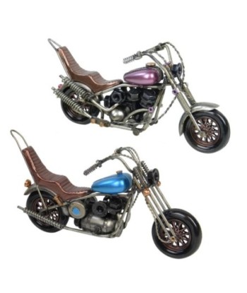 Moto Vintage Decorativa para Coleccionistas - Modelo Retro de Metal, Ideal para Regalos y Adornos de Interior