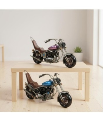 Moto Vintage Decorativa para Coleccionistas - Modelo Retro de Metal, Ideal para Regalos y Adornos de Interior