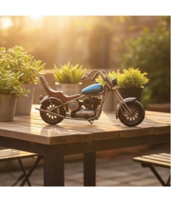 Moto Vintage Decorativa para Coleccionistas - Modelo Retro de Metal, Ideal para Regalos y Adornos de Interior