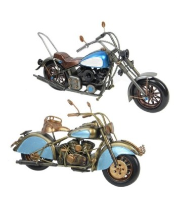 Moto Vintage de Metal, Modelo Clásico de Colección, Decoración Retro para Hogar, Oficina o Regalo Único