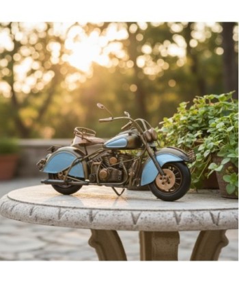 Moto Vintage de Metal, Modelo Clásico de Colección, Decoración Retro para Hogar, Oficina o Regalo Único