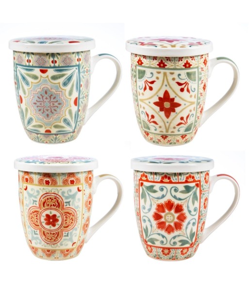 Mug con Filtro de Té, Regalo Perfecto, Diseño Único, Ideal para Amantes del Té, Caja de Regalo, Decoración Moderna