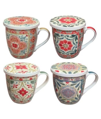 Mug con Filtro de Té, Regalo Perfecto, Diseño Único, Ideal para Amantes del Té, Caja de Regalo, Decoración Moderna