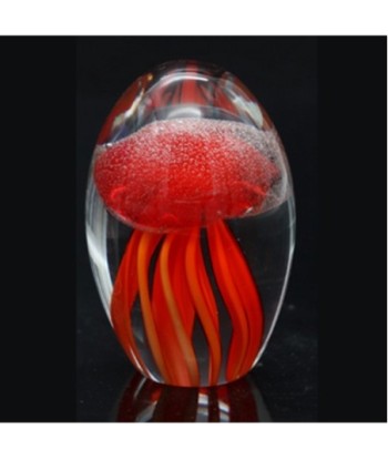 Pisapapel Medusa de Vidrio Rojo, Decoración Elegante para Oficina y Hogar, Accesorio Único para Escritorio, Regalo