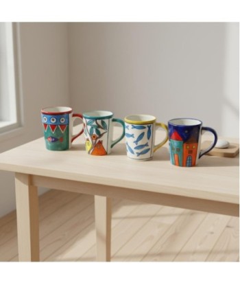 Mug de Cerámica Decorativa, Diseño Exclusivo Lavanda y Olivo, Ideal para Café y Té, Regalo Perfecto para el Hogar