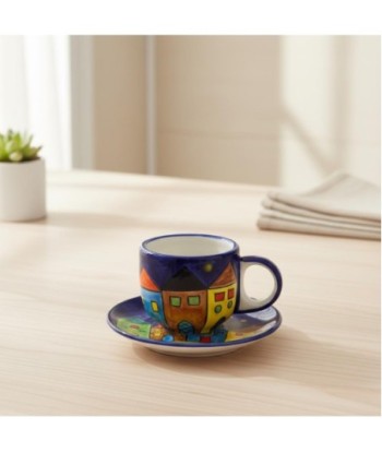 Elegante Taza de Café con Plato para Desayuno, Taza Cerámica con Diseño Moderno, Ideal para Té, Regalo Perfecto
