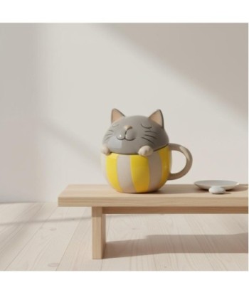 Taza de Gato Divertida para Café o Té, Regalo Original para Amantes de los Gatos, Decoración Hogar, Cerámica