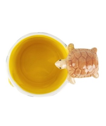 Mug Tortuga Diseño Marinero - Taza Original de Porcelana Azul - Regalo Perfecto para Amantes del Océano